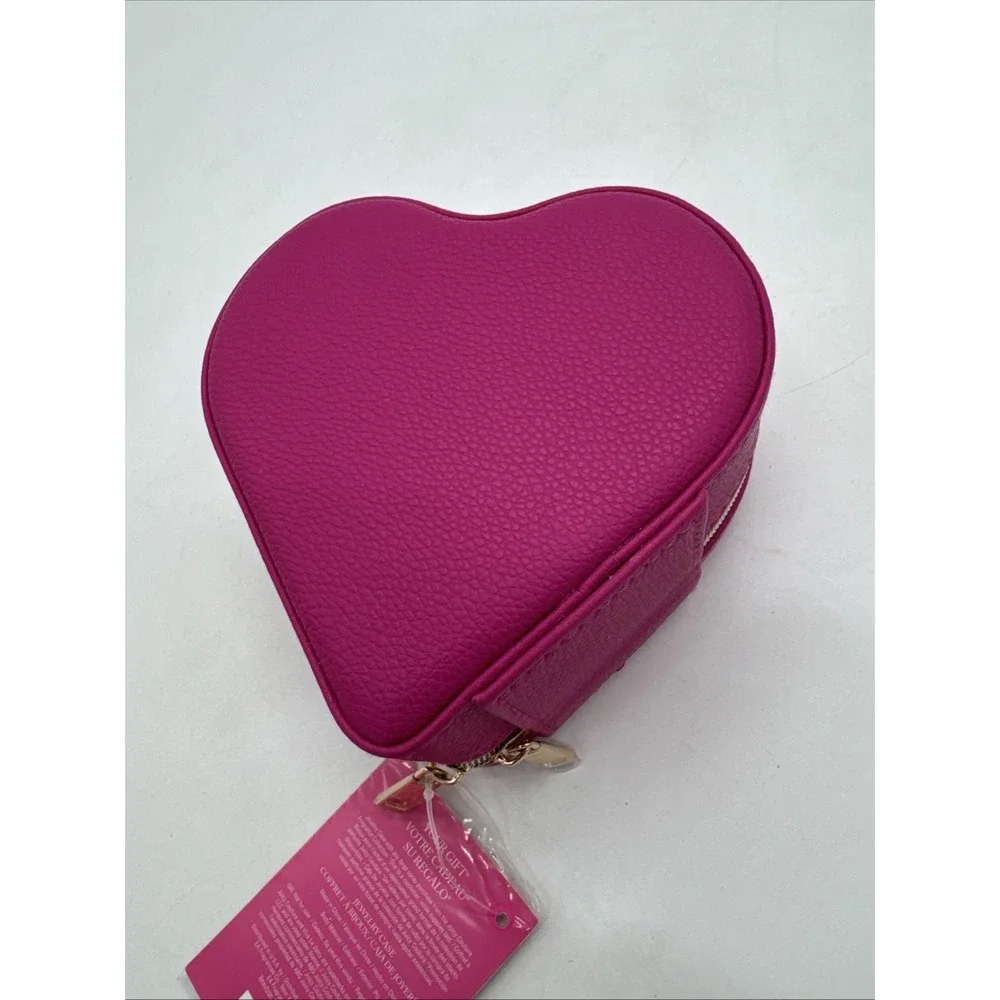 Juicy Couture NWT Pink Heart Zip Case For Jewelry